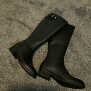 Steve Madden Black Winter Rain Boots